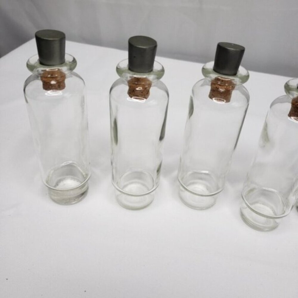 Unique Jars Spice Witchy Goth Silver Tone 6 Jars Kitchen Spells - Picture 13 of 16